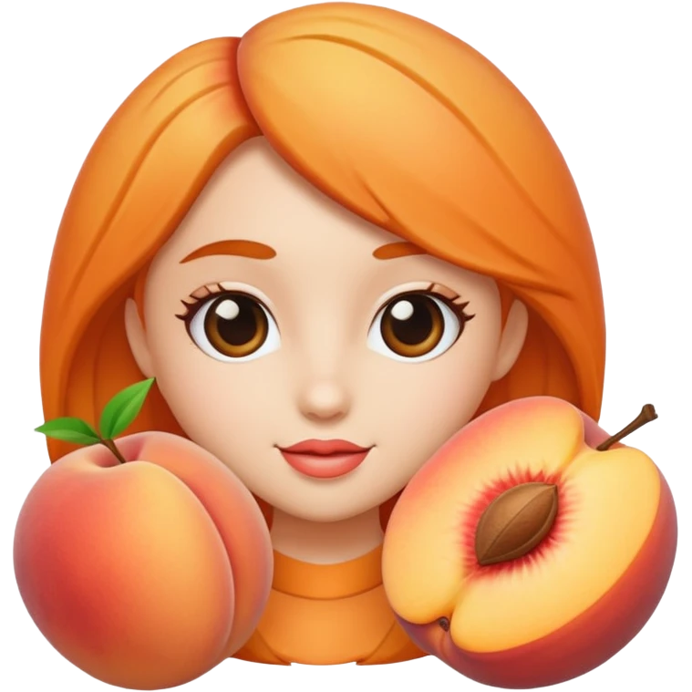 Lovely peaches the internet influencer emoji