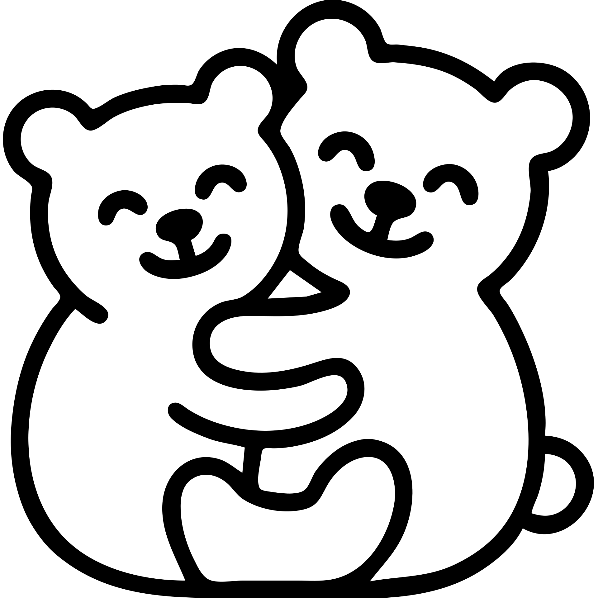 bubu and dudu bear, hugging, cheerful, minimal style emoji