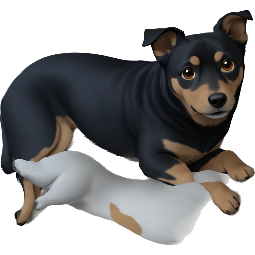 focused dog portrait emoji