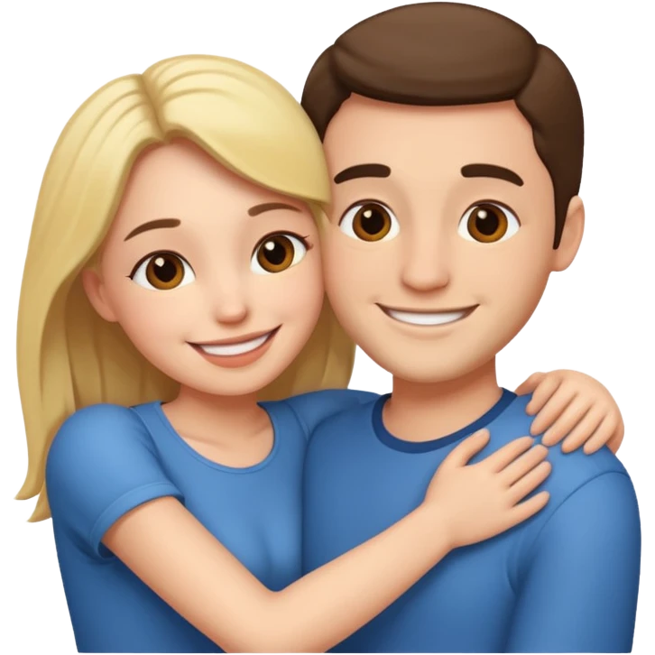 Couple hugs emoji