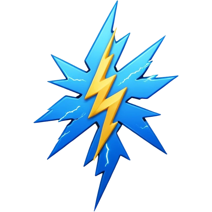cyberpunk lightning emoji