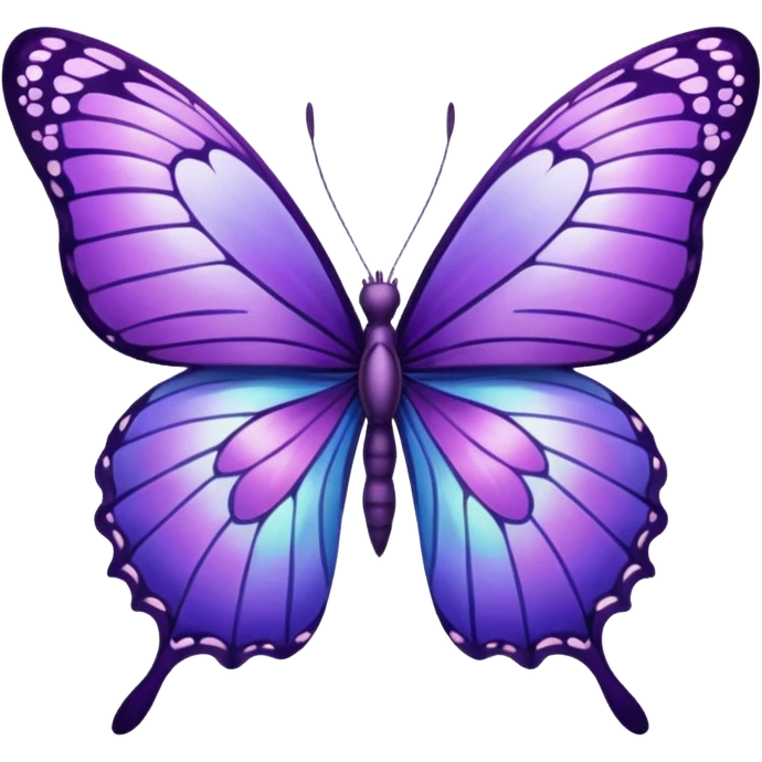 Purple butterfly emoji