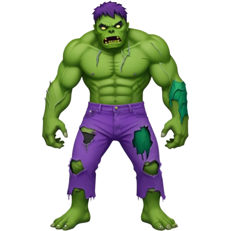 Zombie hulk emoji