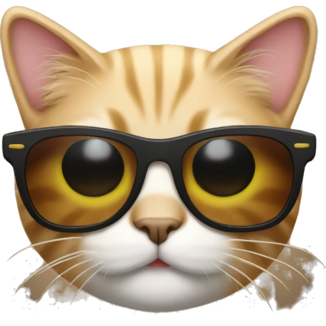 Cat with sunglasses emoji