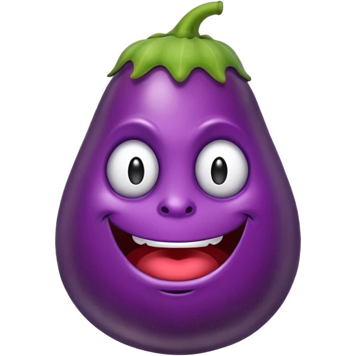 evil eggplant emoji