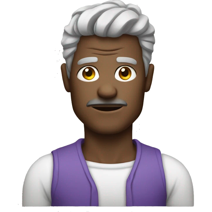 Man wearing shirt that has Bizarro written on it emoji