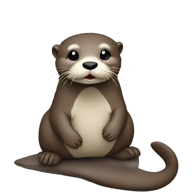 Otter on top of the world  emoji