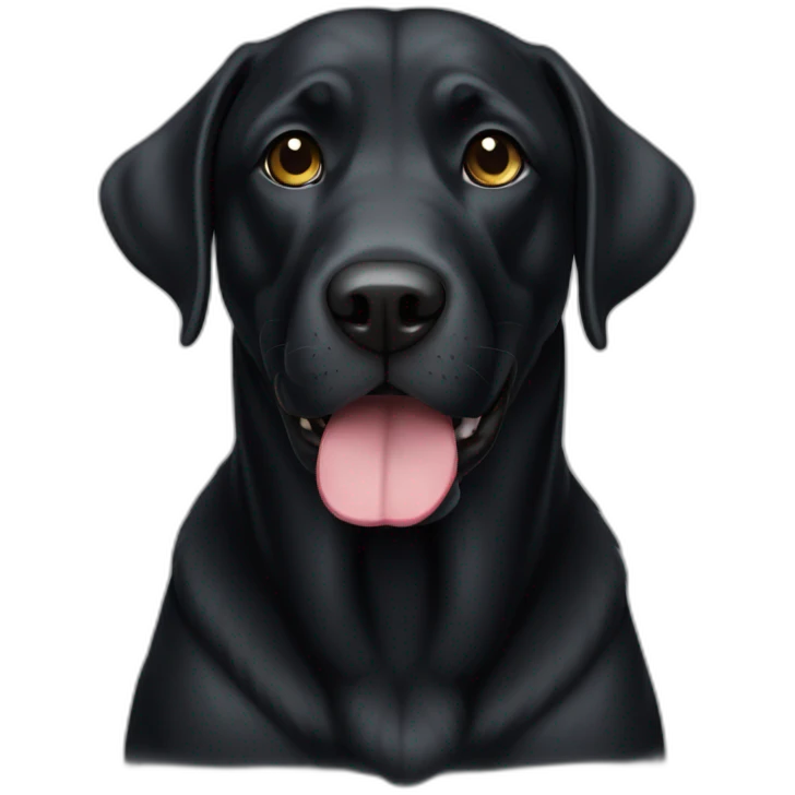 black labrodor emoji
