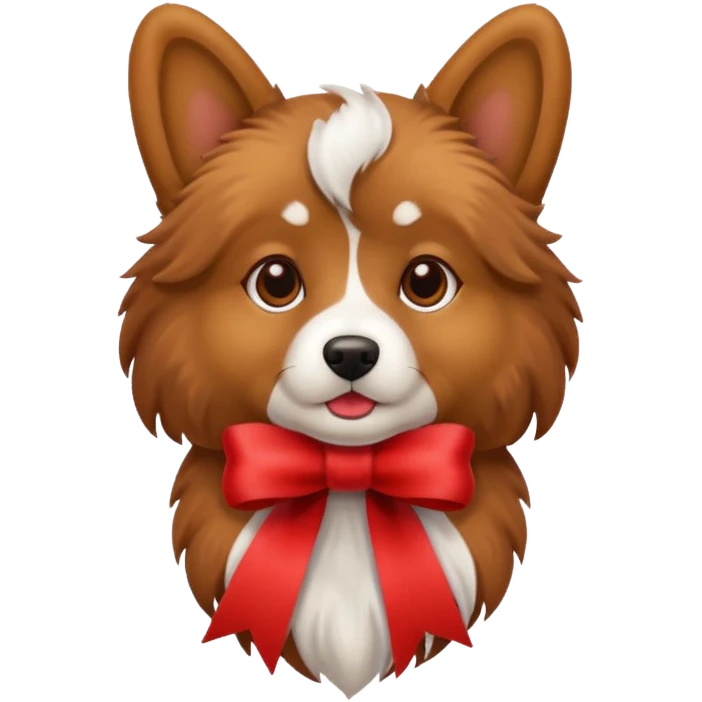 dog with ribbon emoji