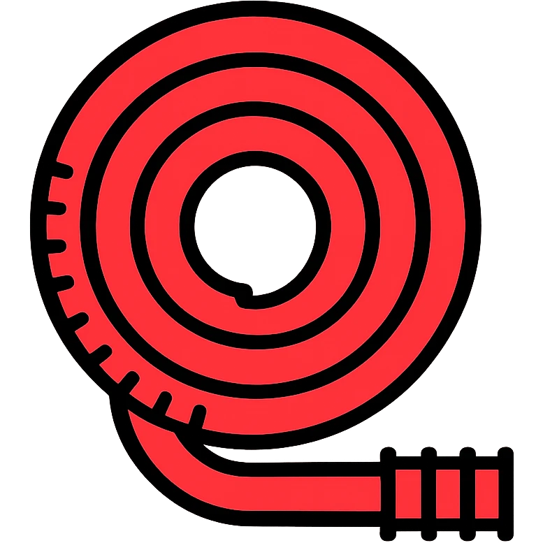 red cable spiral tube, clean and simple icon style emoji