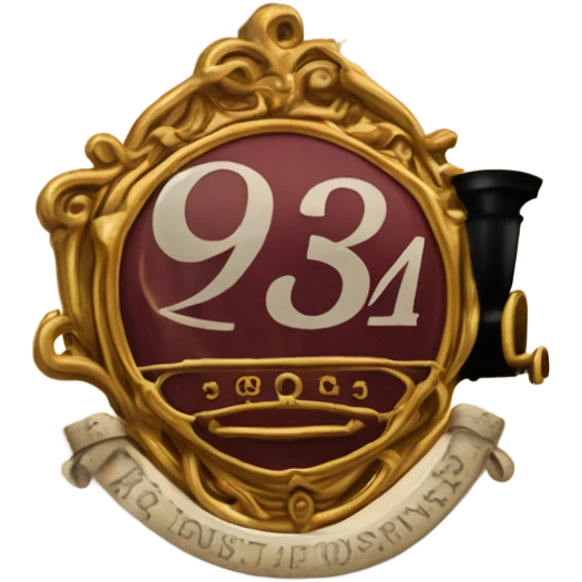 9 3/4 ticket from Harry Potter  emoji