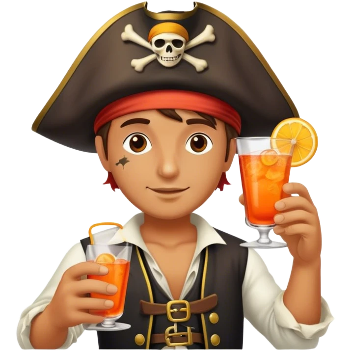 aperol spritz pirate emoji