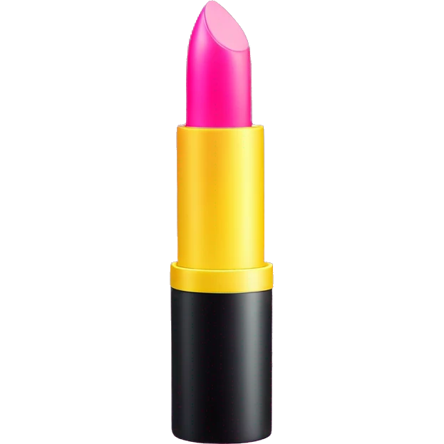 Bright neon colored lipstick  emoji