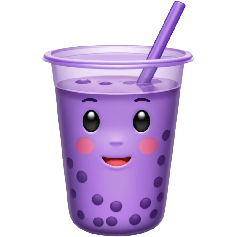 lavender colored boba emoji