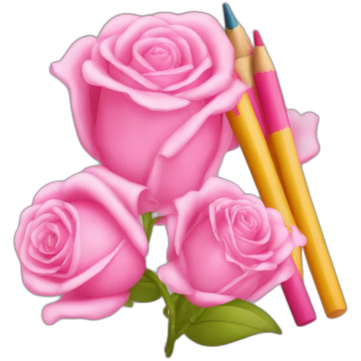 LAPICES Y LAPICERAS ROSAS emoji