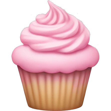 pastel pink cupcake emoji