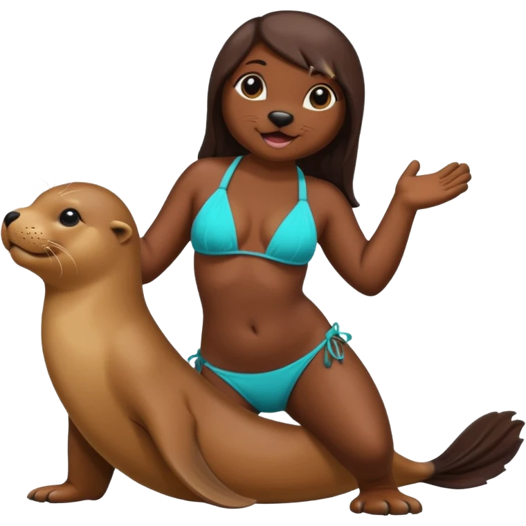  sea lion in a bikini  emoji