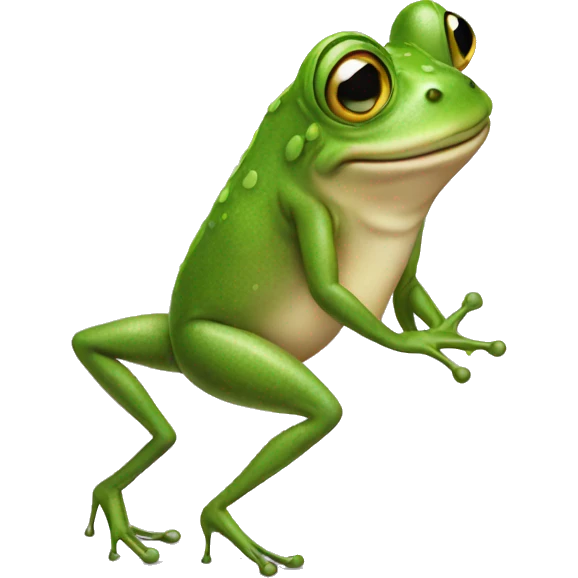 frog wearing high heels emoji