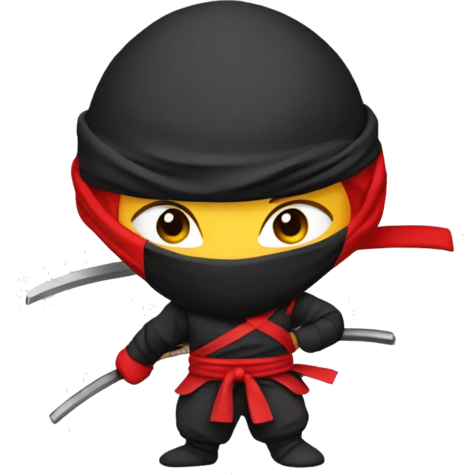 Ninja with red gi emoji