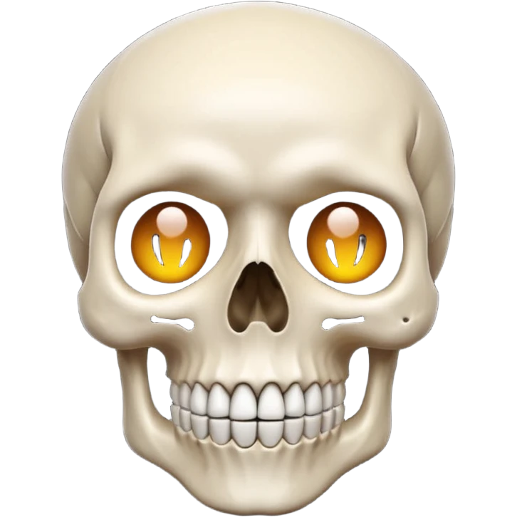 Skull emoji with a mix of surprise emoji emoji