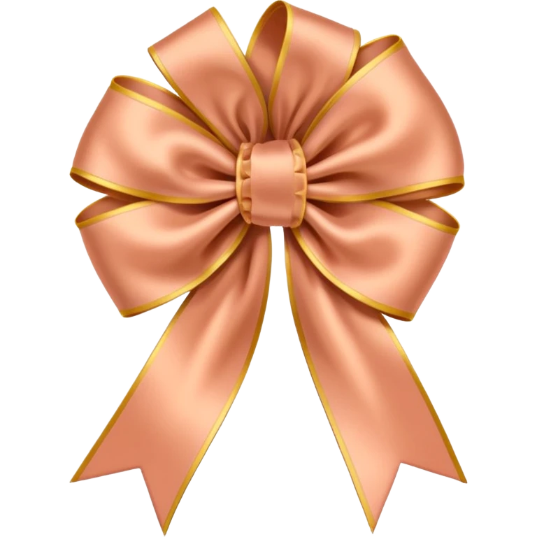 Coquette flesh color ribbon emoji