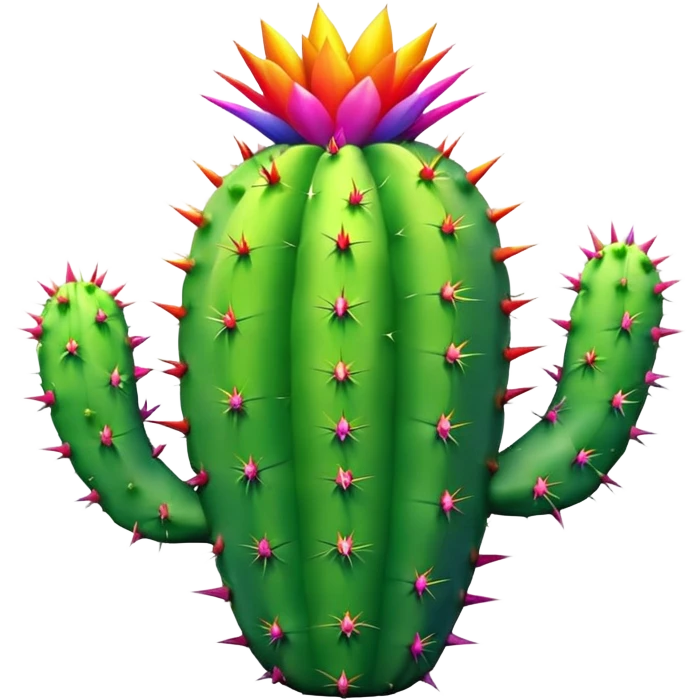 Cactus arcobaleno  emoji