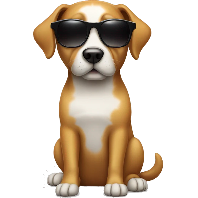 dog with sunglasses emoji