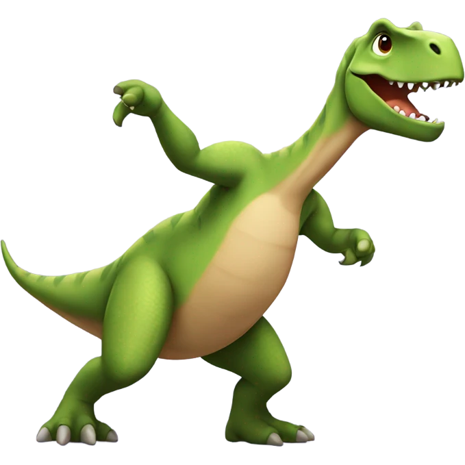 Dinosaurio bailando  emoji