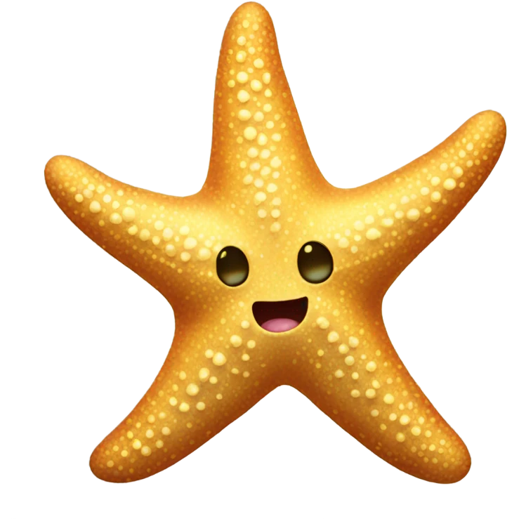 Starfish with gold tooth emoji