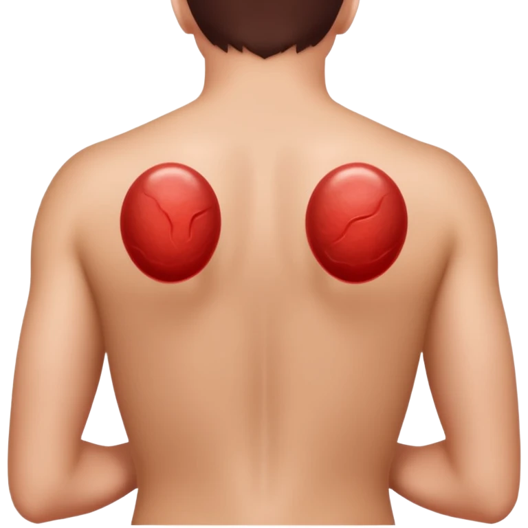 Cupping therapy on back  emoji