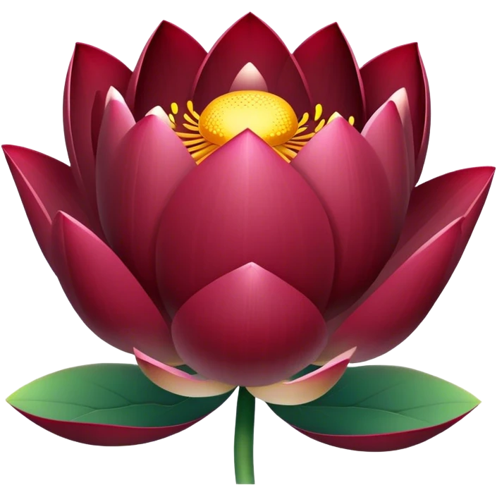 Lotus burgundy emoji