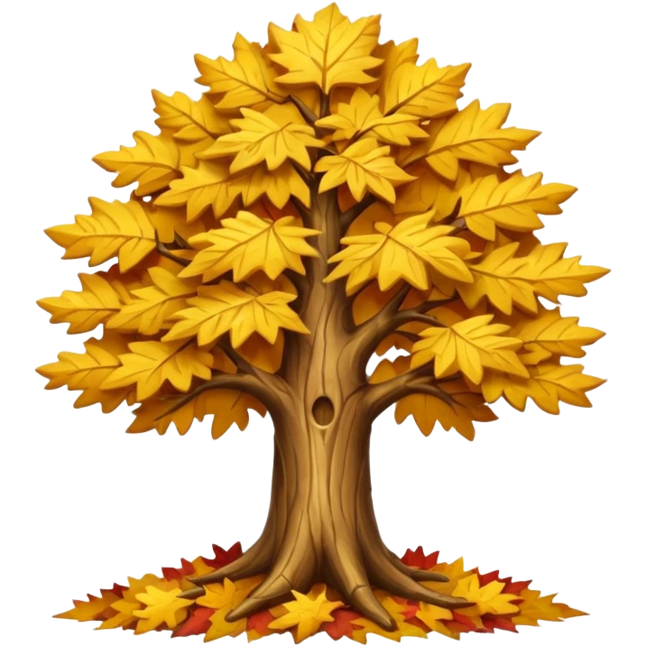 Golden tree emoji
