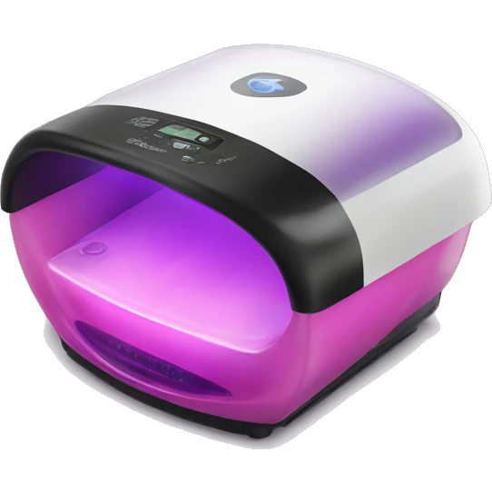 Realistic uv nail lamp emoji
