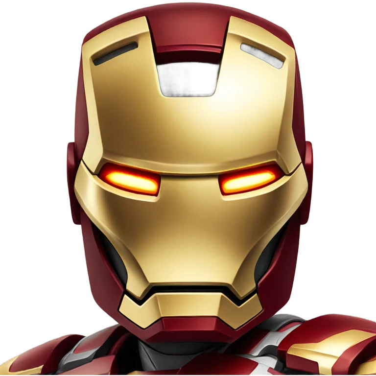 Iron man emoji face  emoji