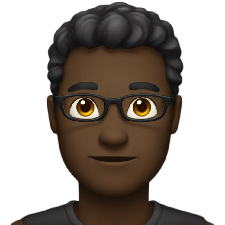 Un homme noir emoji