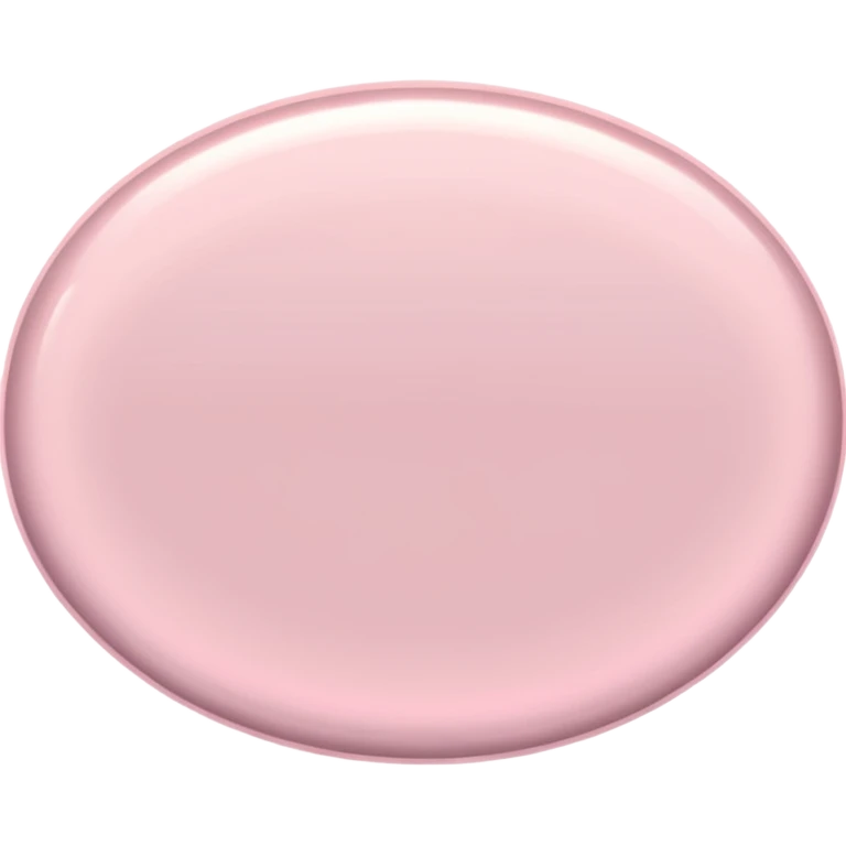 light pink metallic oval shape emoji