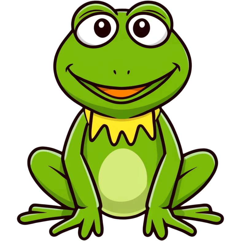 Kermit the frog but he’s horrified by whatever he’s looking at emoji
