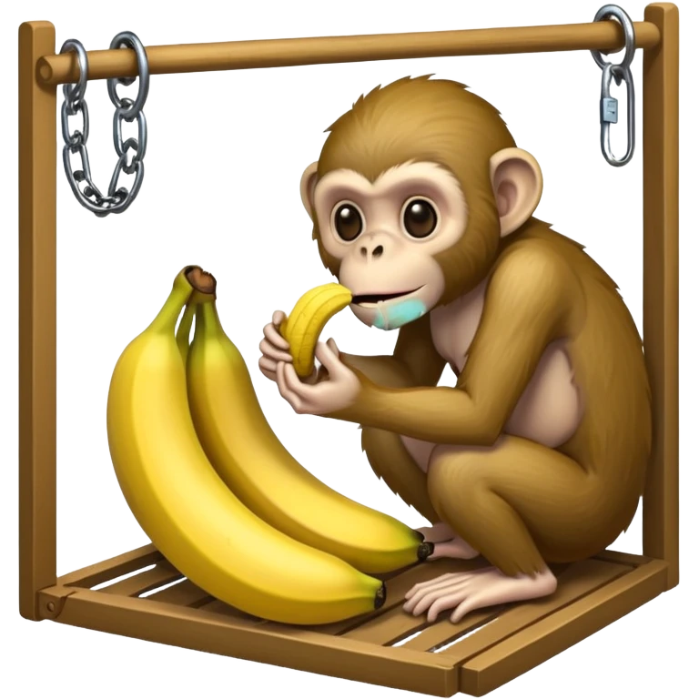Make a monkey eating a banana in a trap to the trap of a trap and a gay zombie is waiting emoji