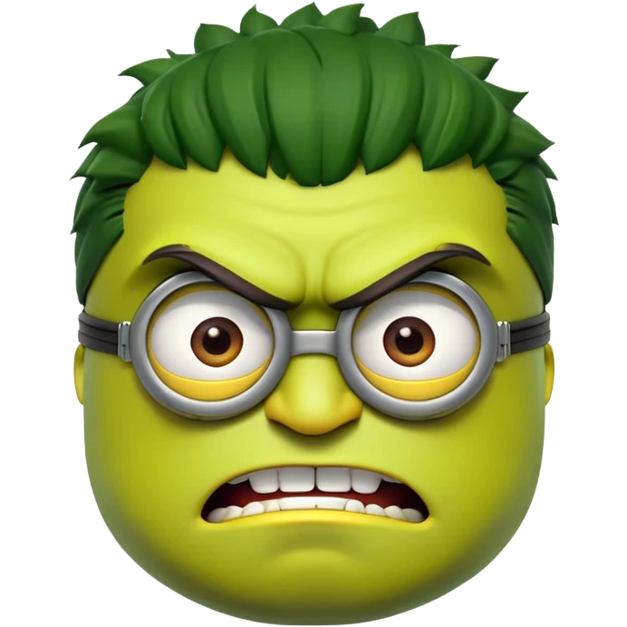 Minion hulk face emoji