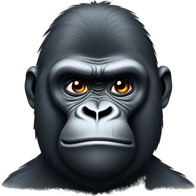 Gorilla shrugging shoulders like 🤷‍♂️  emoji