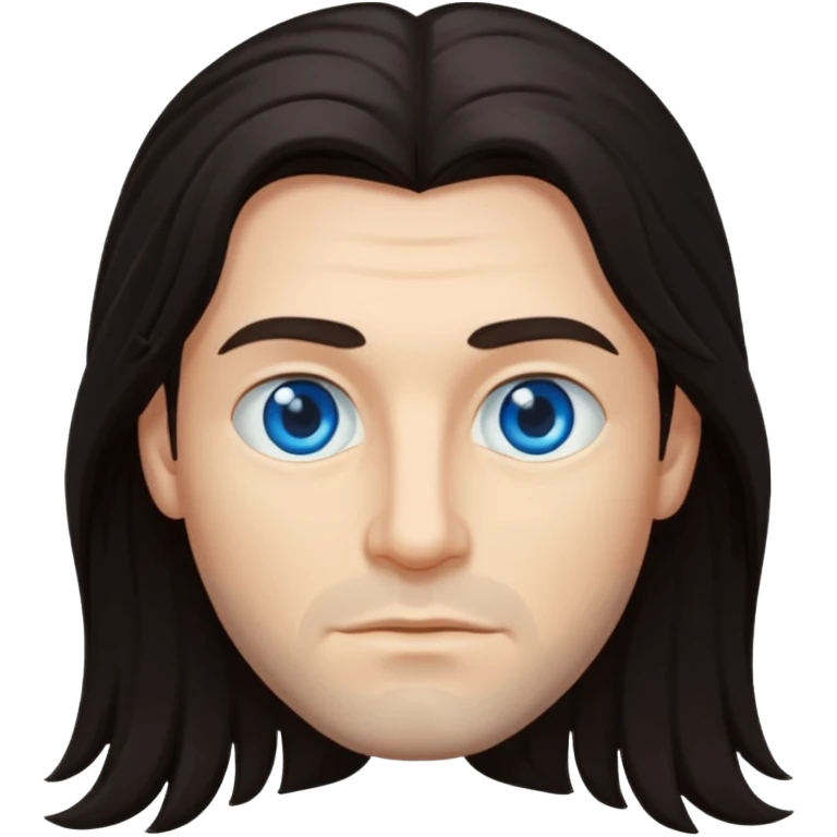 man with long hair emoji