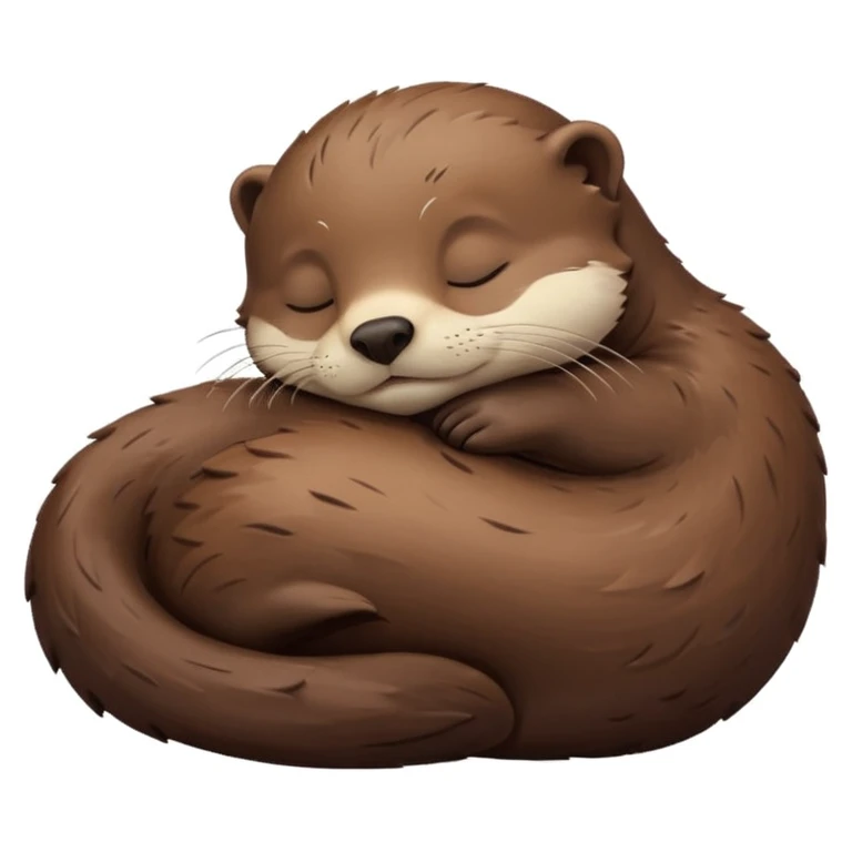 Loutre entrain de dormir emoji