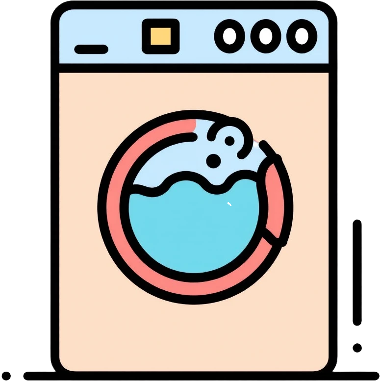 washing machine with bubbles emoji