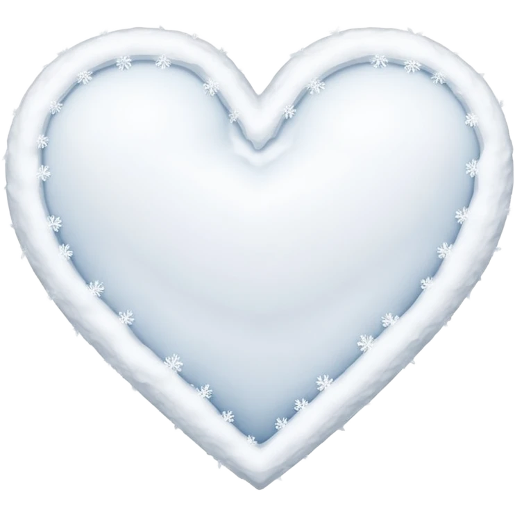 A snow-themed heart emoji