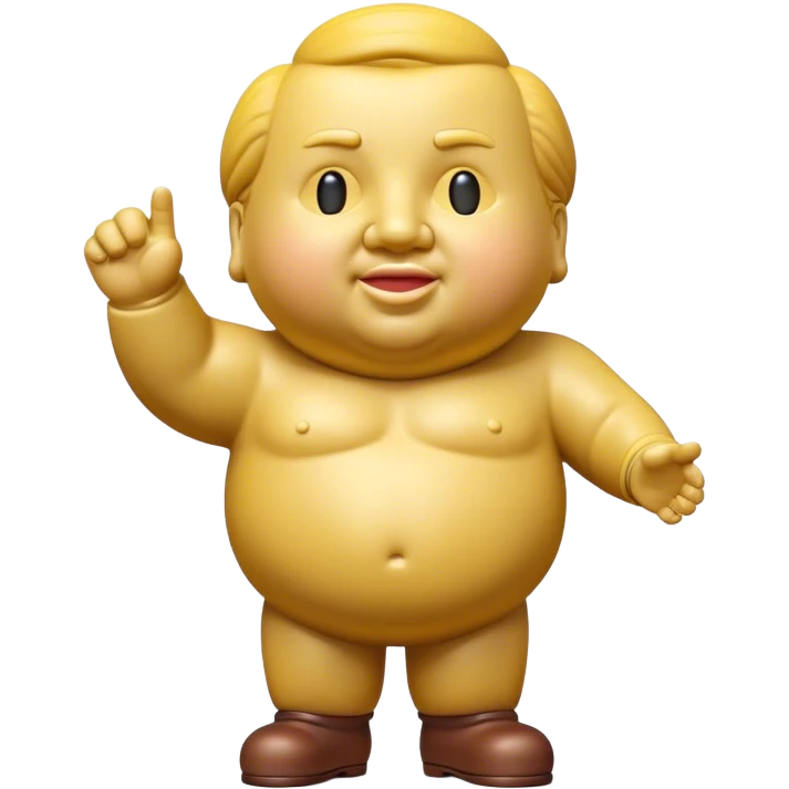 Cinematic Realistic Botero Sculpture Pop Culture Emoji, featuring an exaggerated, whimsical portrayal inspired by the famed sculptor rendered with dynamic textures and vibrant, artistic lighting. emoji