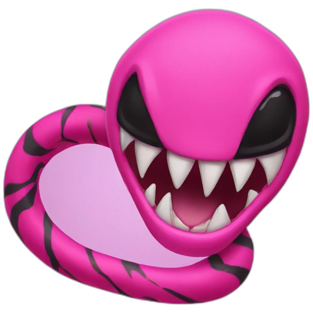 Pink venom emoji