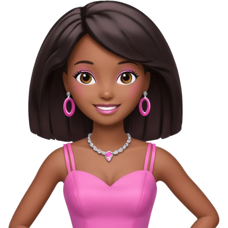 black barbie emoji