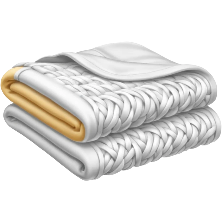 Soft, white blanket emoji