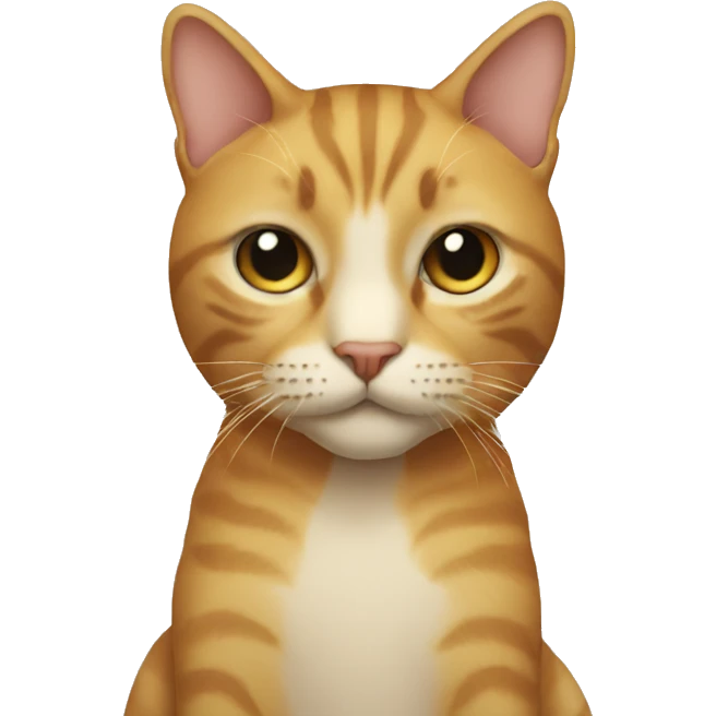 Cat shaped like a man emoji