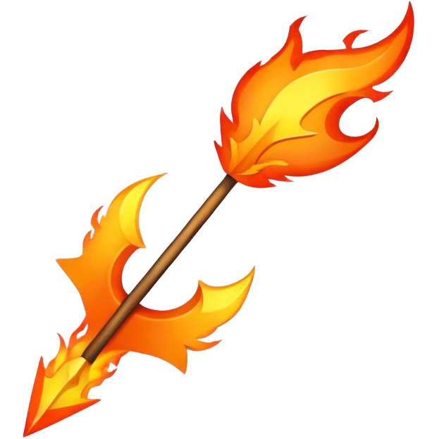 fire arrow emoji